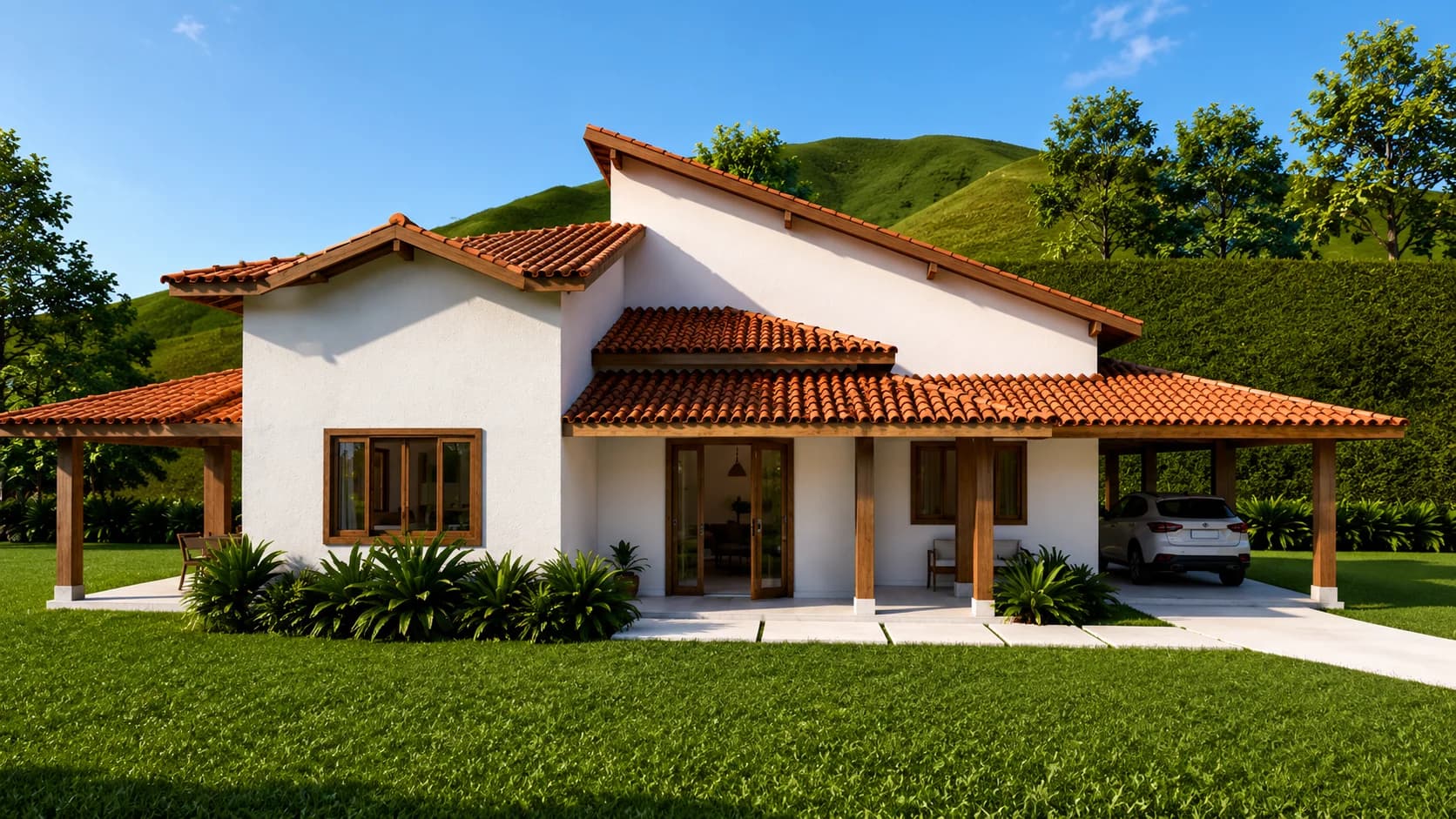 Casa Térrea Moderna com 4 Quartos e Área Gourmet - Imagem 1
