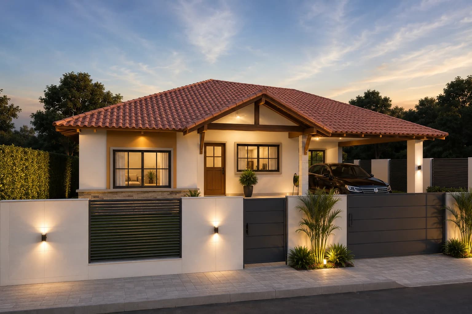 Casa de Campo Térrea Funcional com 2 Quartos e Varanda - Imagem 1