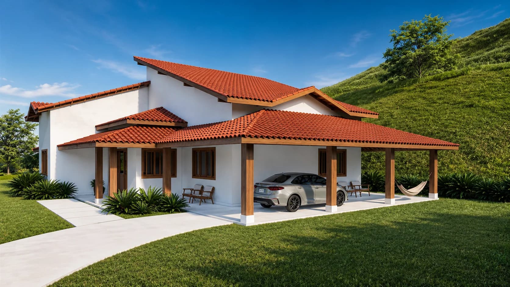 Casa Térrea de Campo com 4 Quartos, Suíte e Área Gourmet - Imagem 1