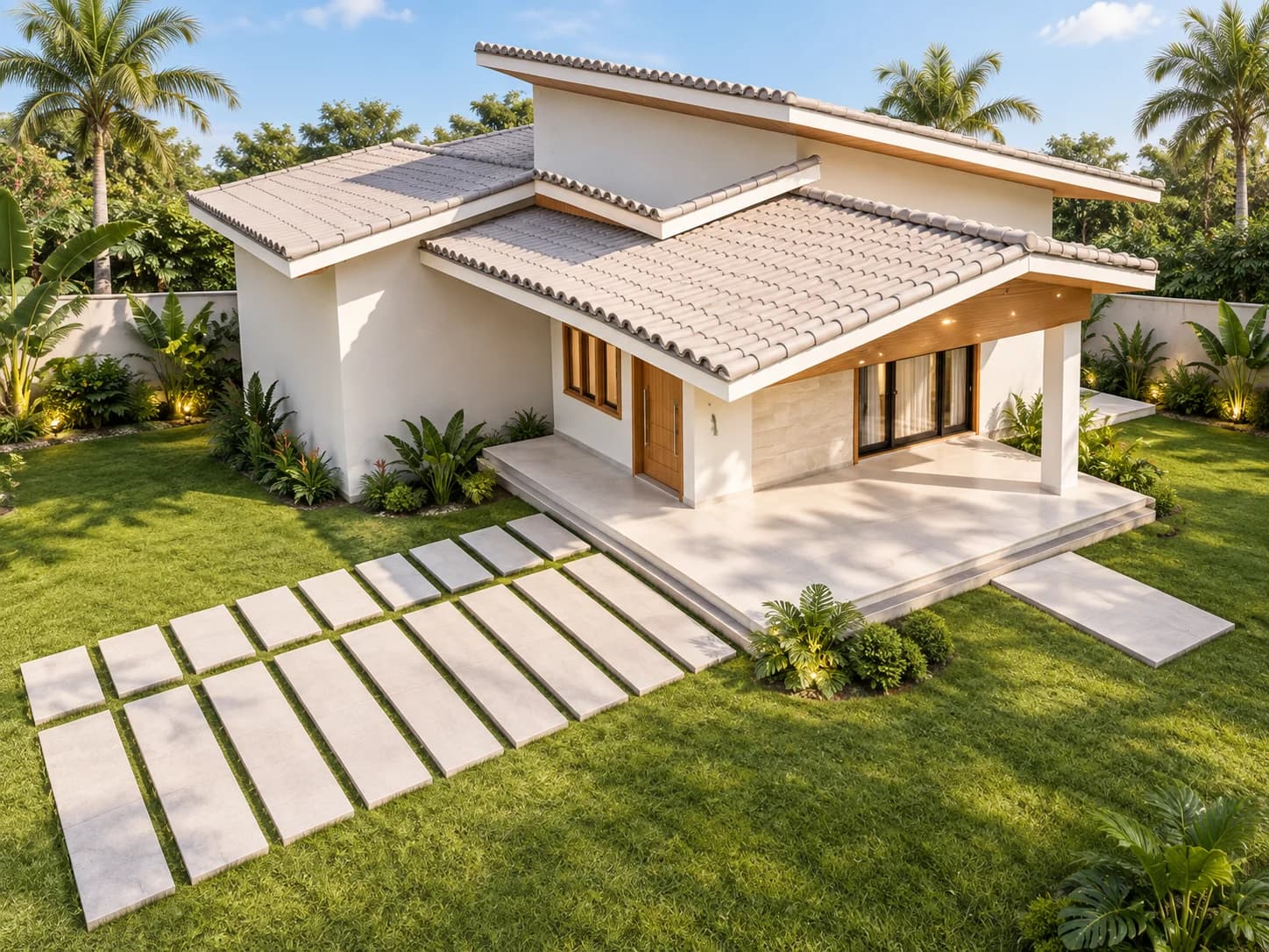 Casa Térrea Moderna com 3 Quartos, Suíte e Ampla Varanda - Imagem 1